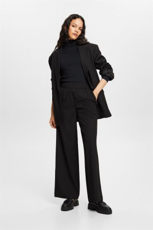 Dámské Blejzry Esprit Oversized Single-breasted Černé | VIC834162