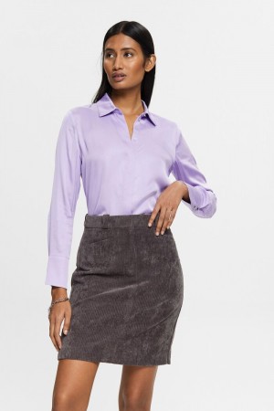 Dámské Blouses Esprit Satin Levandule | OYU815094