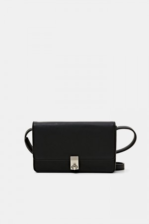 Dámské Crossbody Kabelky Esprit Turn Lock Černé | WHQ613502