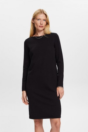 Dámské Šaty Esprit Boatneck Černé | YSG764803