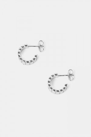 Dámské Šperky Esprit Small Hoop Earrings,Sterling Silver Stříbrné | ZEQ197256