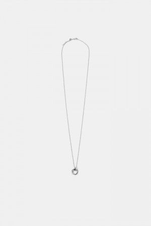 Dámské Šperky Esprit Triple Interlocking Pendant Necklace Stříbrné | MCV356124