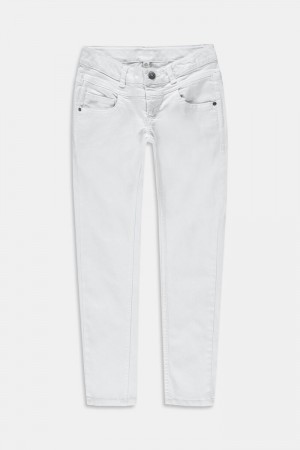 Dětské Džíny Esprit Pants Denim Bílé | YCF108963