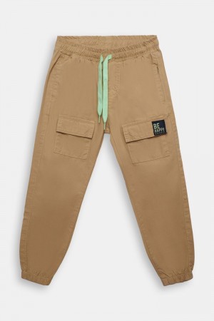 Dětské Kalhoty Esprit Pants Woven Béžový | ULJ785120