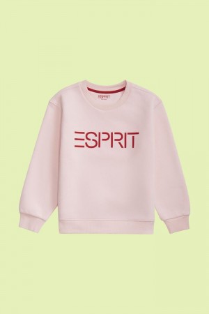 Dětské Mikiny Esprit Logo Crewneck Růžové | GSM501428