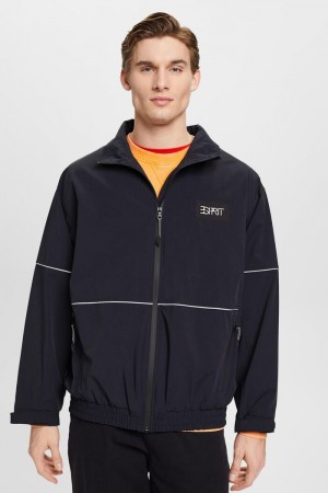 Pánské Bundy Esprit Oversized Windbreaker Černé | YGV437980