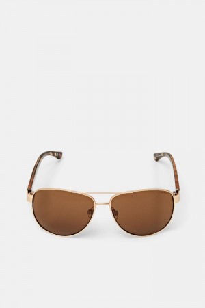 Pánské Sluneční Brýle Esprit Aviator Zlaté | STX387401