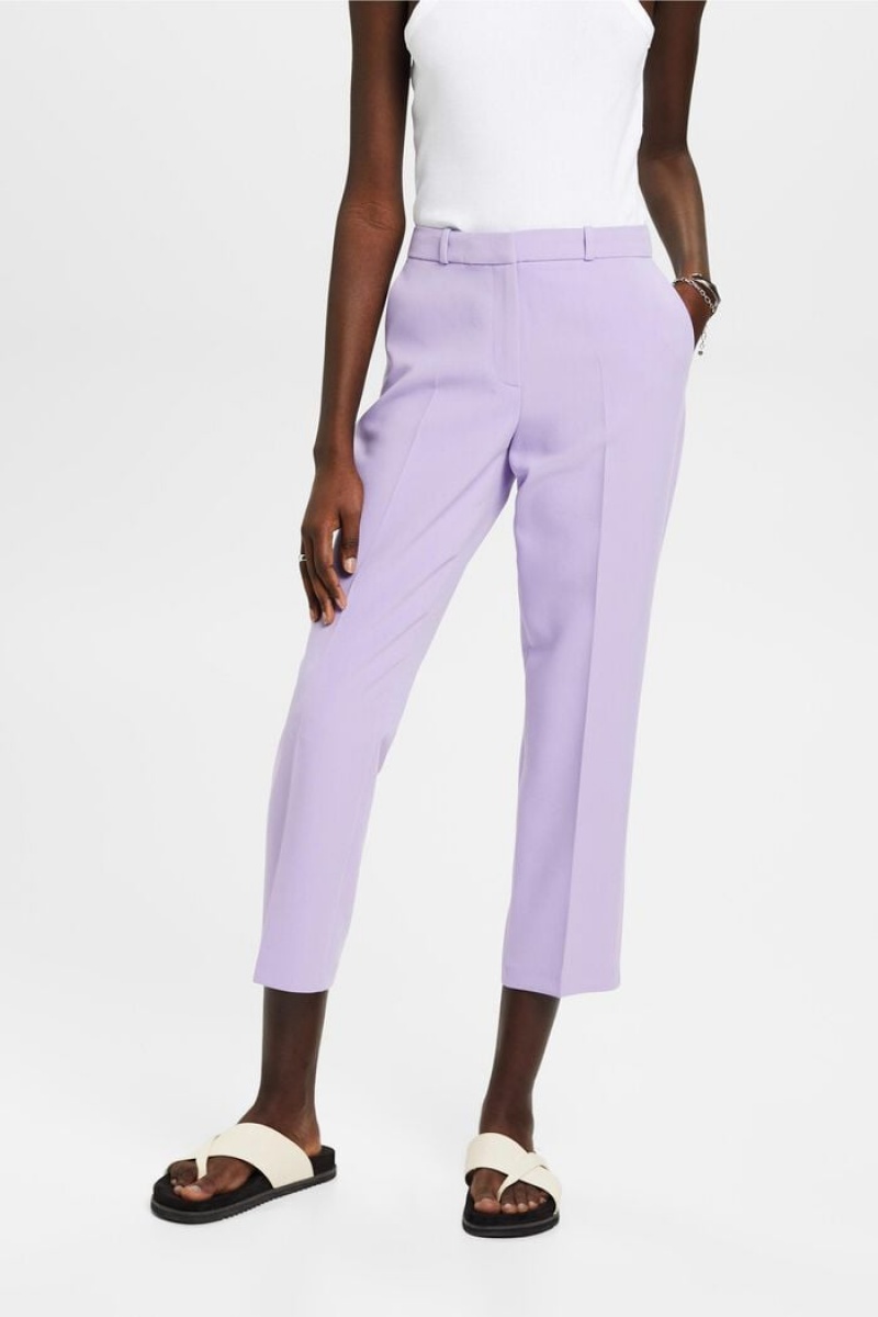 Dámské Blejzry Esprit Cropped Business Levandule | ROZ680579