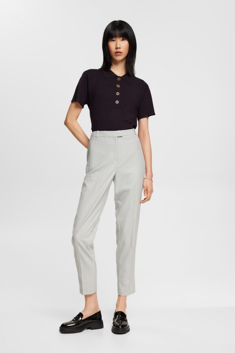 Dámské Blejzry Esprit Cropped Šedé | BME837249