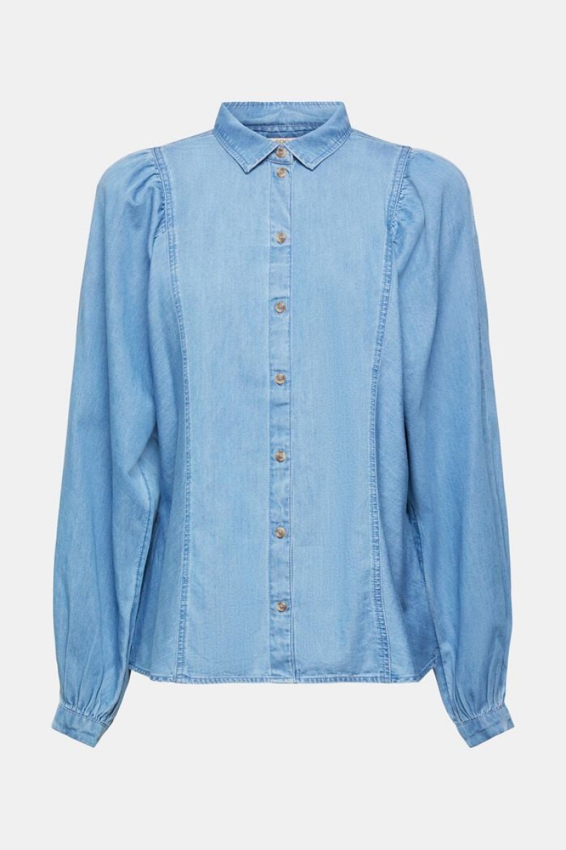 Dámské Blouses Esprit Denim Blankyt Světle | MKP147528