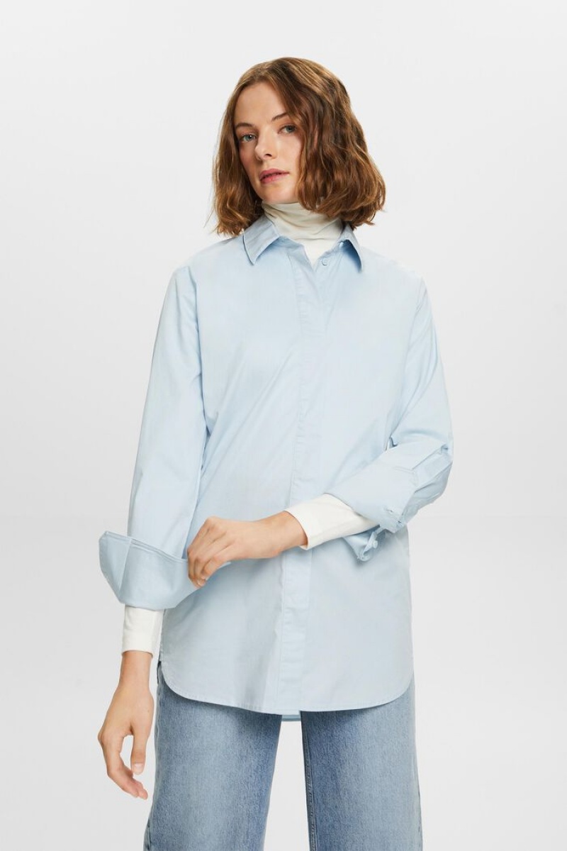 Dámské Blouses Esprit Loose Fit Světle Blankyt | TKL104296