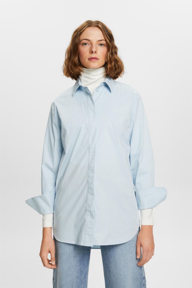 Dámské Blouses Esprit Loose Fit Světle Blankyt | TKL104296