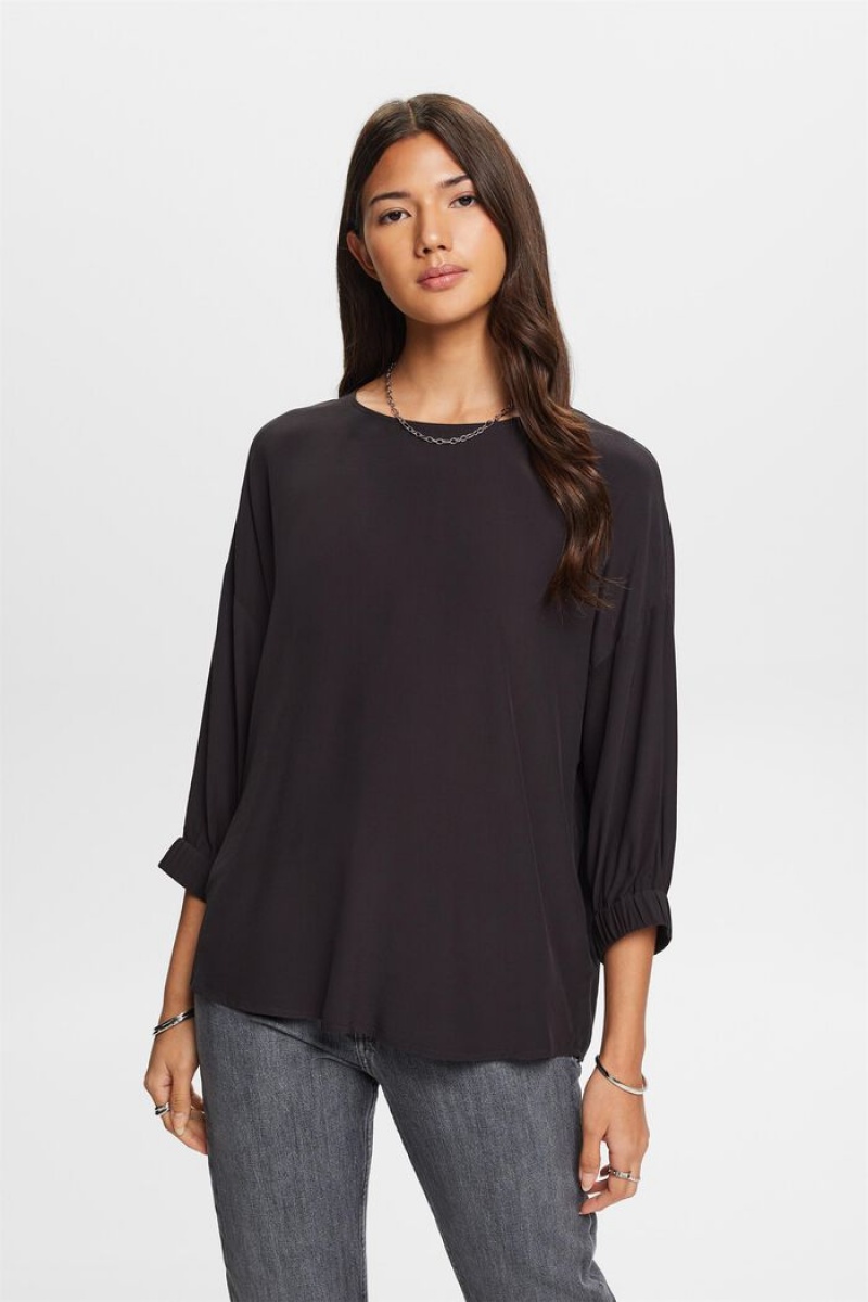 Dámské Blouses Esprit Loose Fit Černé | HTQ083697