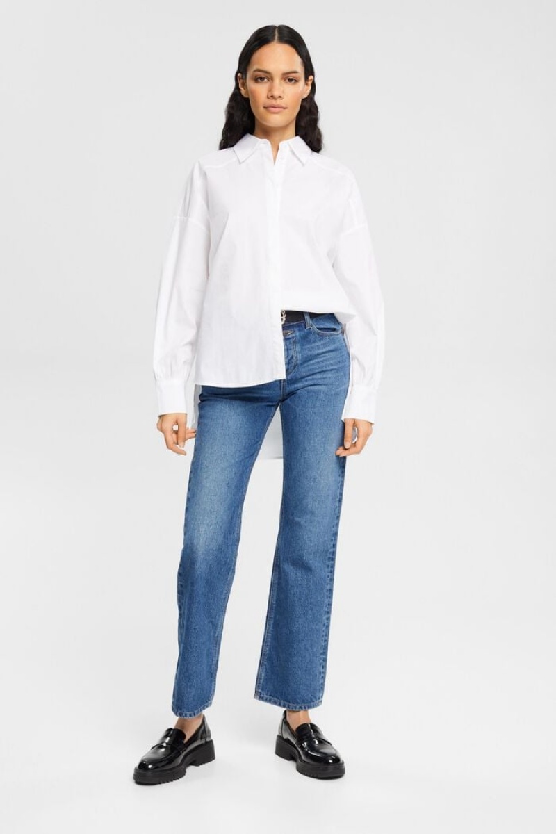 Dámské Blouses Esprit Poplin Bílé | KNY604512