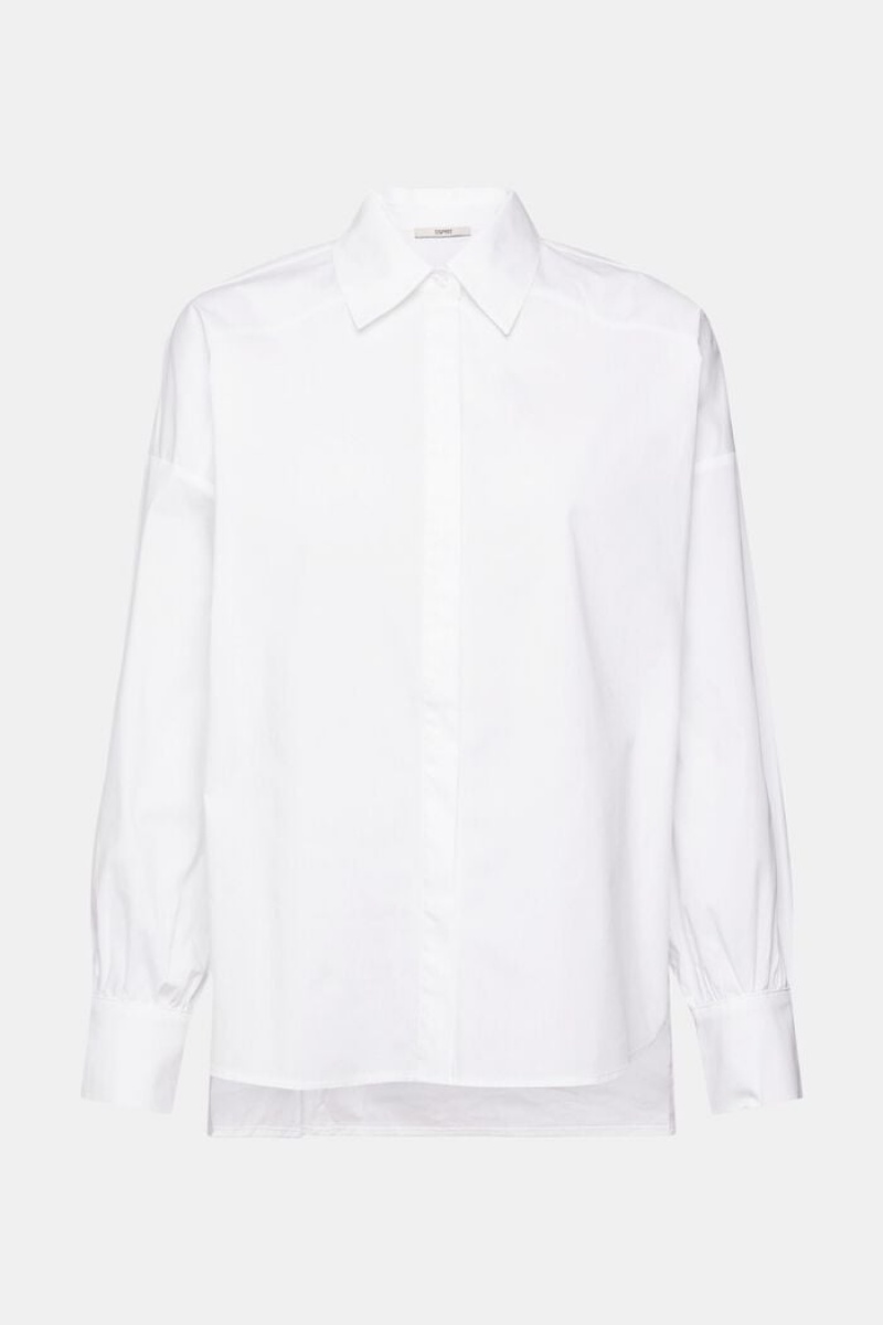 Dámské Blouses Esprit Poplin Bílé | KNY604512