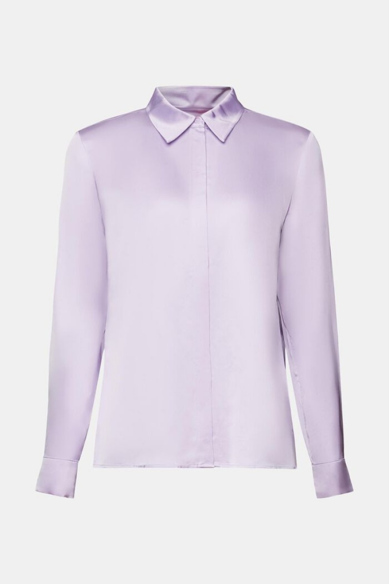 Dámské Blouses Esprit Satin Levandule | HML327904