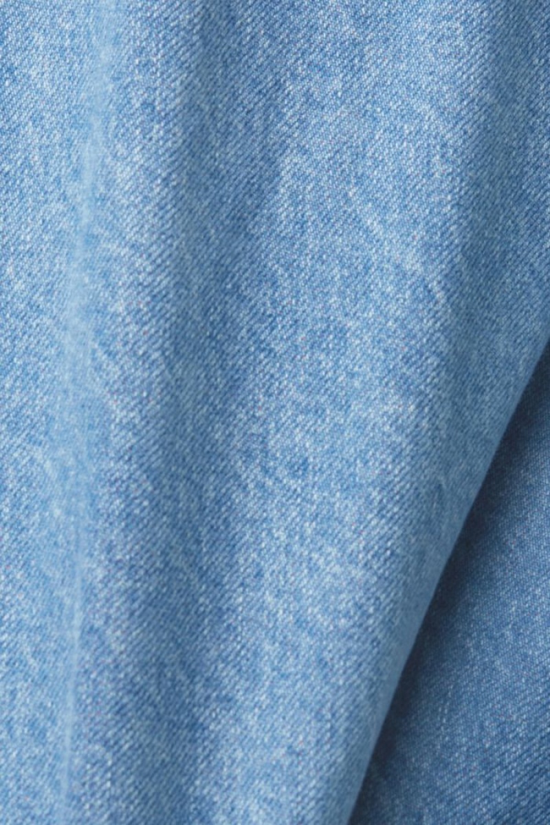 Dámské Bundy Esprit Pure Bavlněné Denim Blankyt | EWG532170