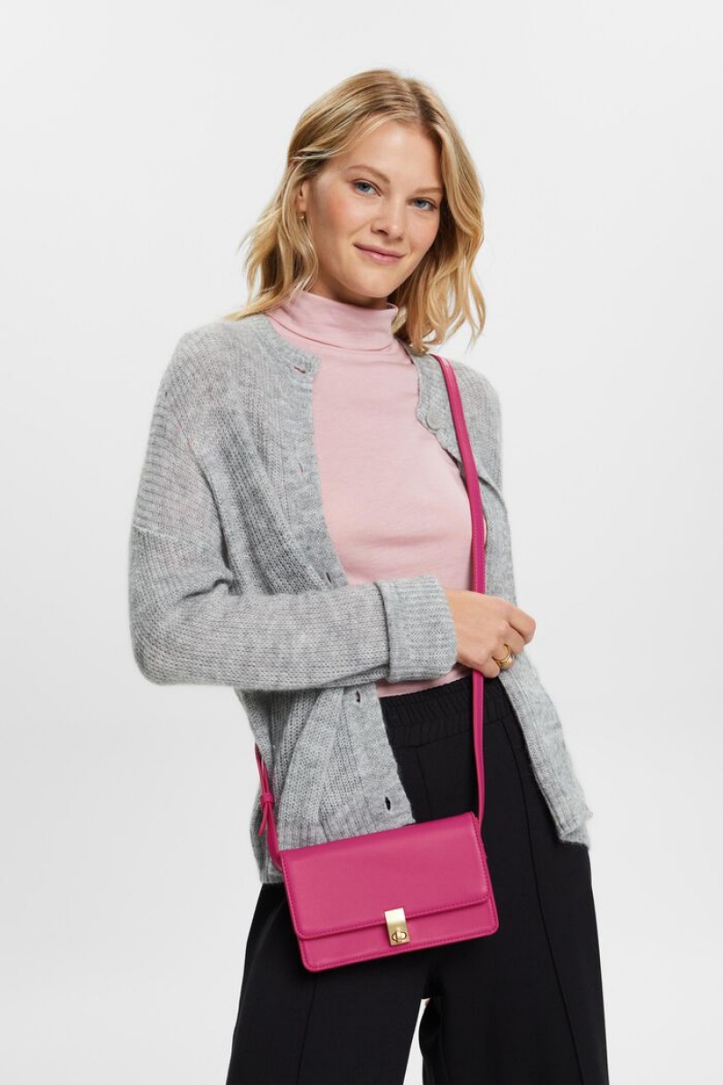 Dámské Crossbody Kabelky Esprit Turn Lock Růžové | EOM915627