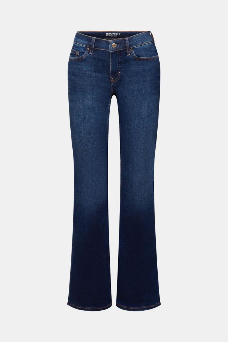 Dámské Džíny Esprit Mid-rise Bootcut Blankyt Světle | HKM198623