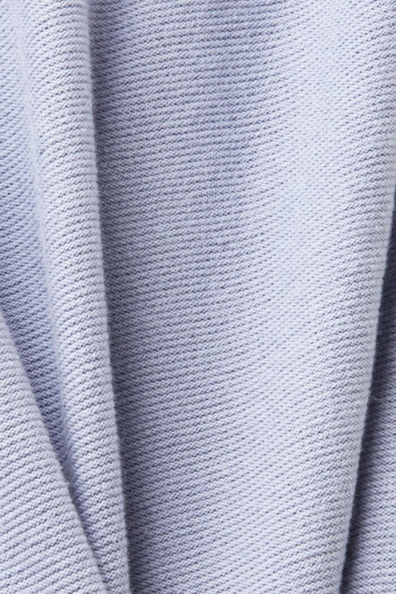 Dámské Jumpers Esprit Bavlněné Jacquard Světle Blankyt Levandule | TPW850426