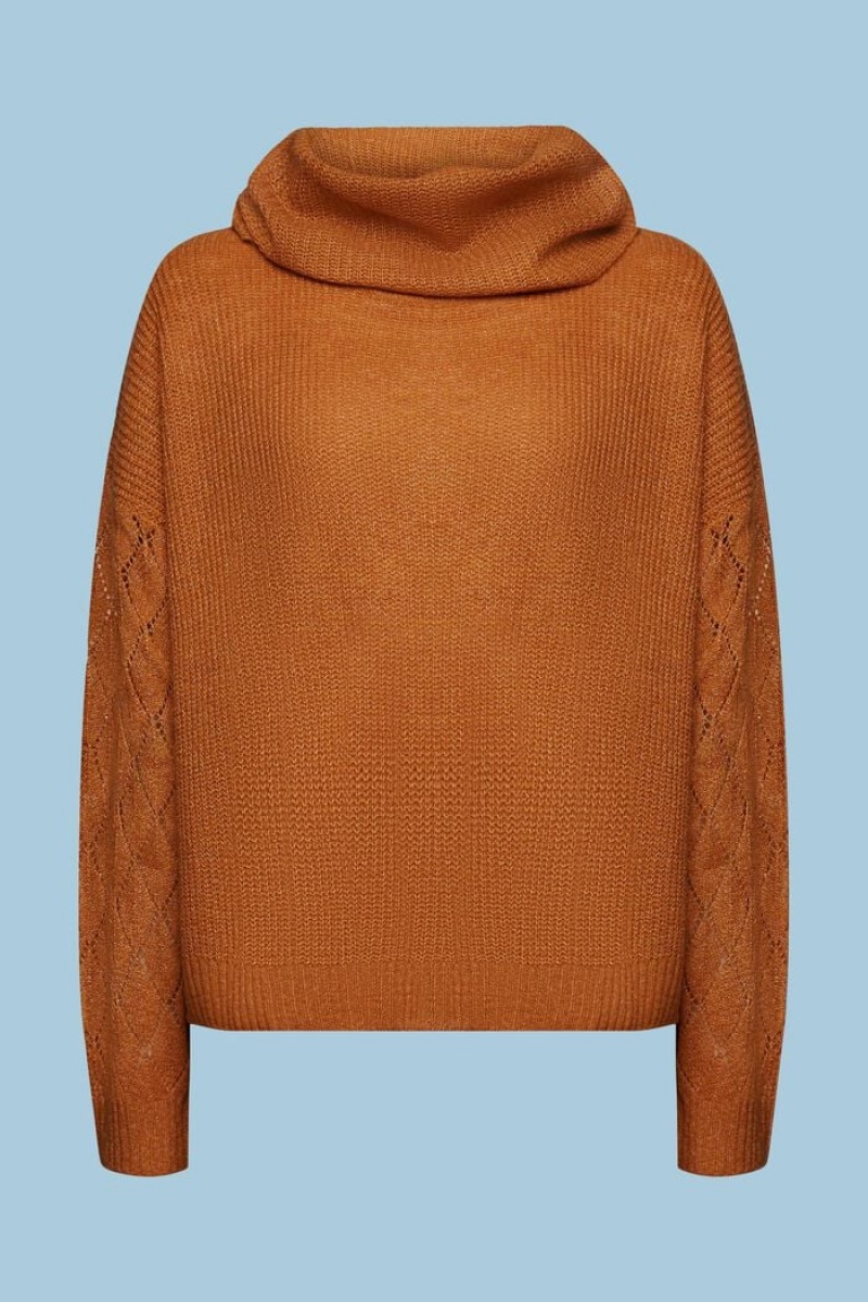 Dámské Jumpers Esprit Cowl Neck Hnědé | PWE759682