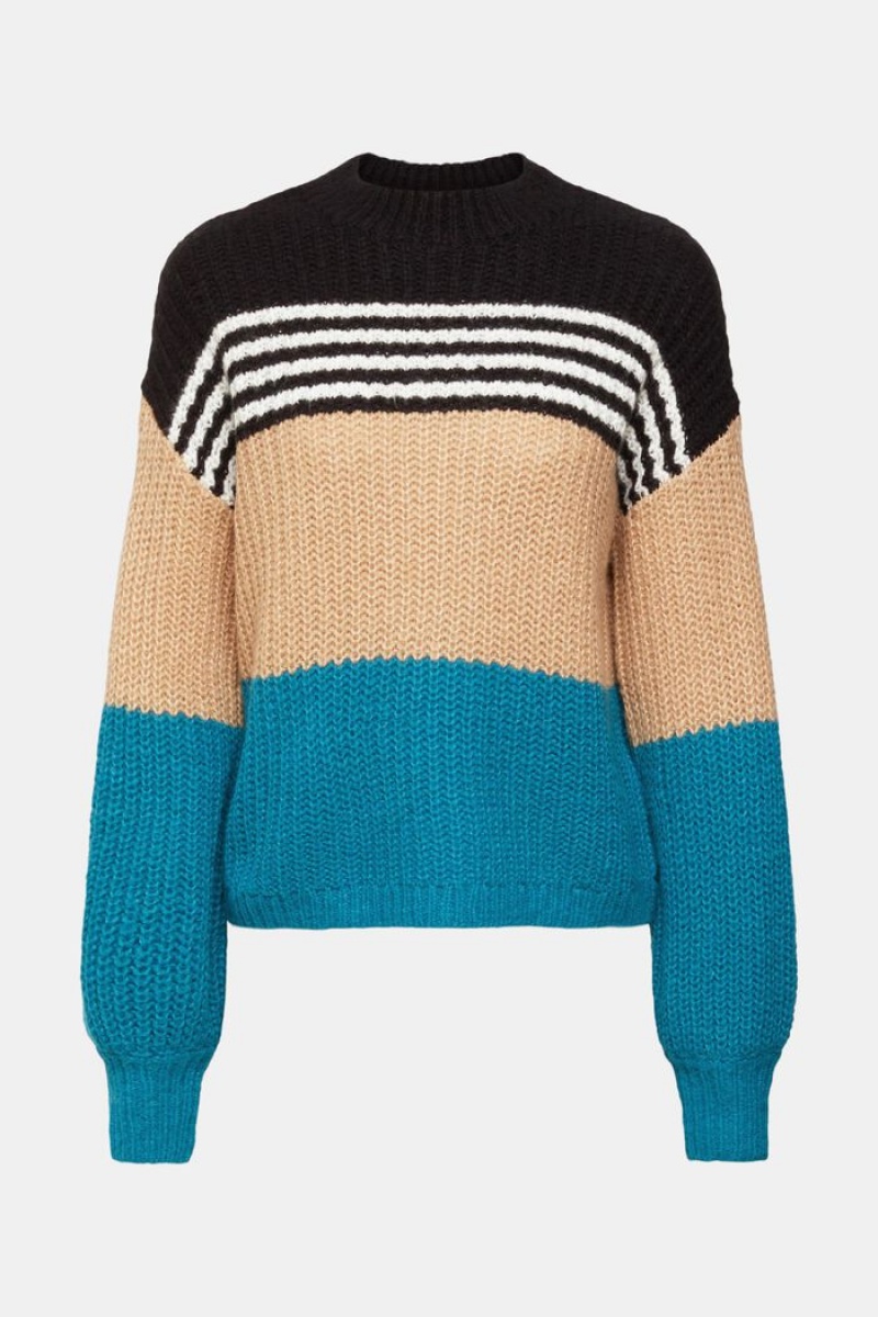 Dámské Jumpers Esprit Tlustý Knit Tyrkysové Blankyt | DBU743806