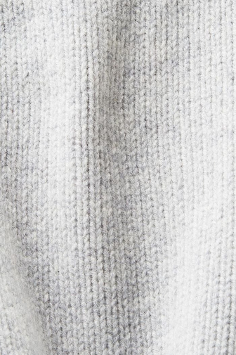 Dámské Jumpers Esprit Vlna Cashmere Logo Světle Šedé | VGW019625