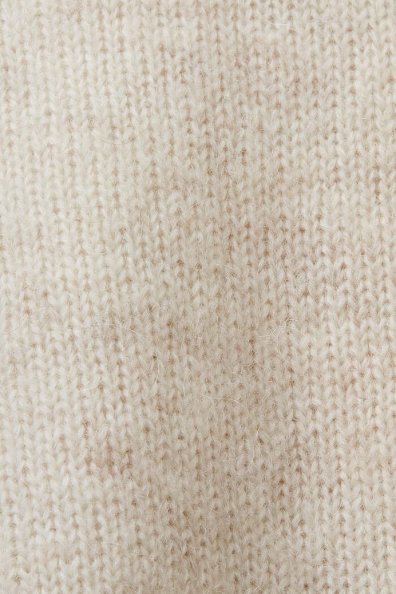 Dámské Jumpers Esprit Vlna-mohair Blend Krém Béžový | QAT894671