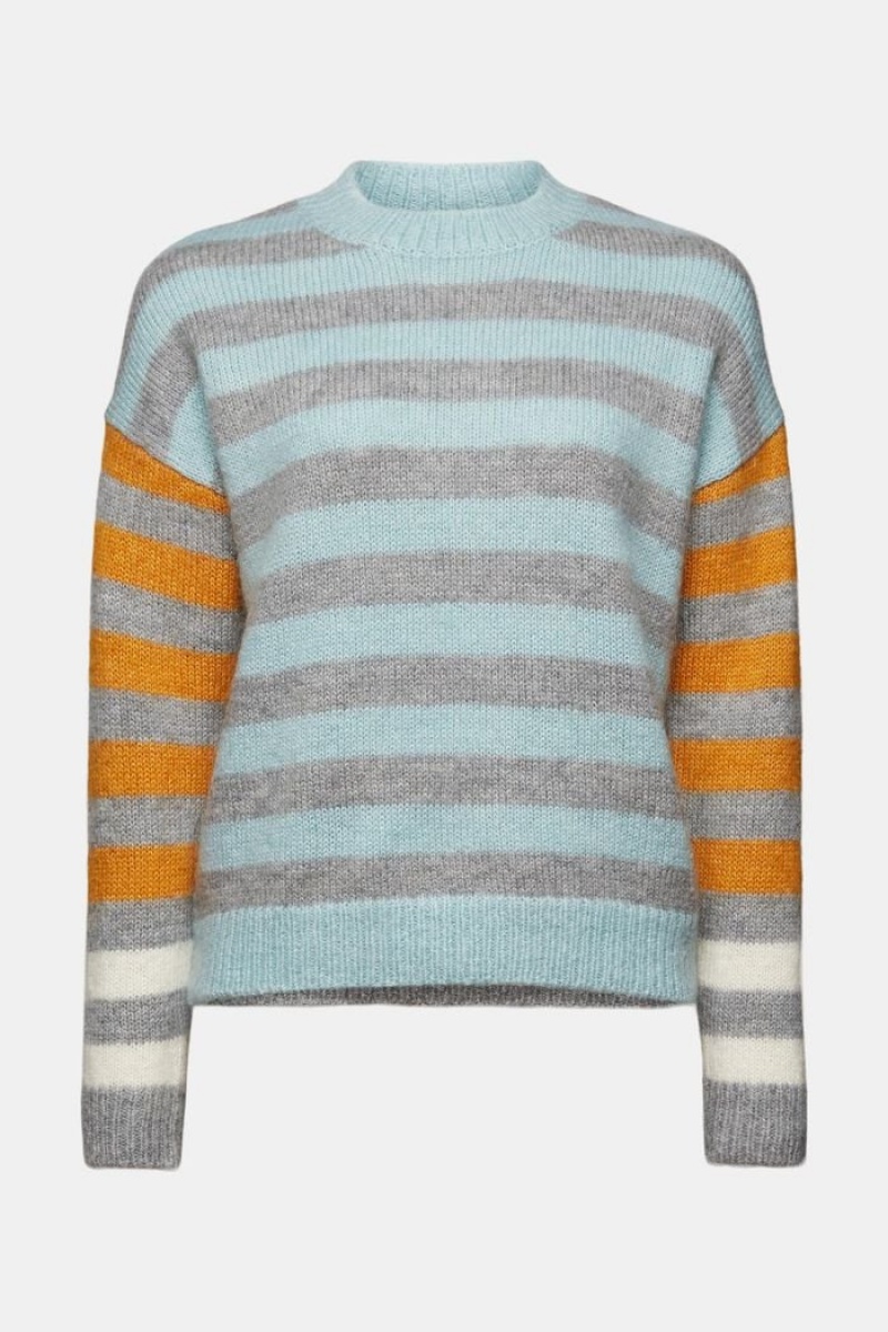 Dámské Jumpers Esprit Vlna-mohair Blend Šedé | BQD984130