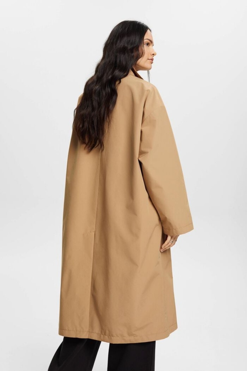 Dámské Kabáty Esprit Oversized Trench Hnědožlutý Béžový | FZG049531