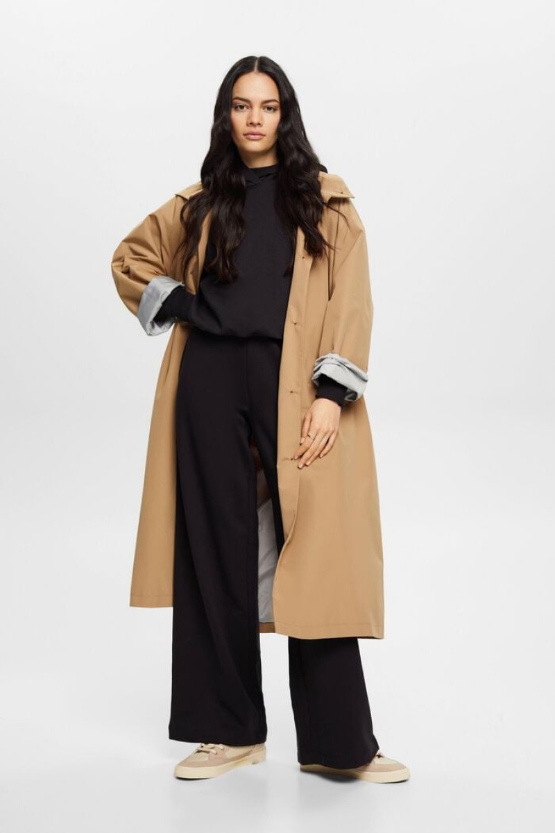 Dámské Kabáty Esprit Oversized Trench Hnědožlutý Béžový | FZG049531