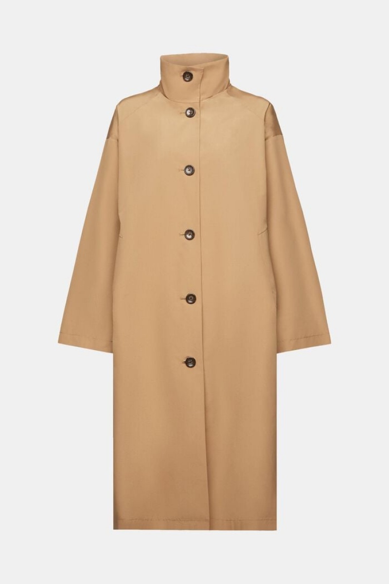 Dámské Kabáty Esprit Oversized Trench Hnědožlutý Béžový | FZG049531