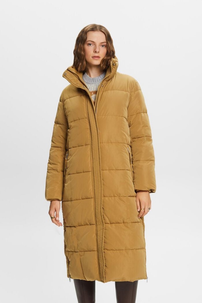 Dámské Kabáty Esprit Puffer Hnědé | AEH345726