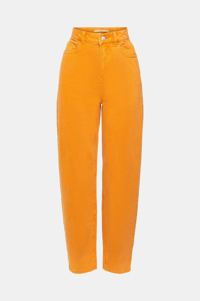 Dámské Kalhoty Esprit Banana Leg Oranžové Žluté | LGN647530