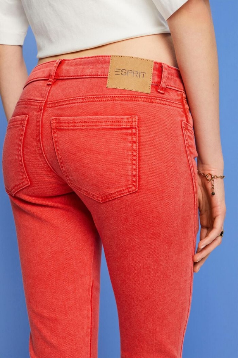 Dámské Kalhoty Esprit Capri Twill Koralove Oranžové | JPY871054