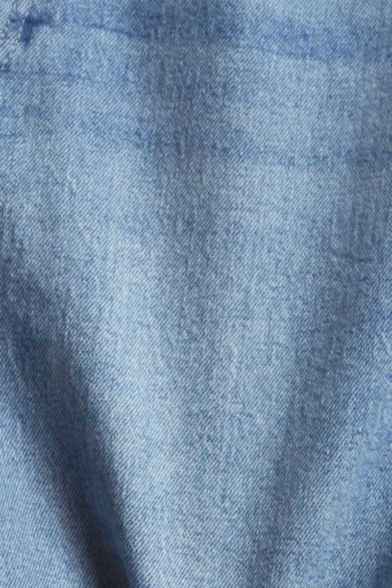 Dámské Kraťasy Esprit Denim With Inside-out Seams Blankyt Světle | KGO072943