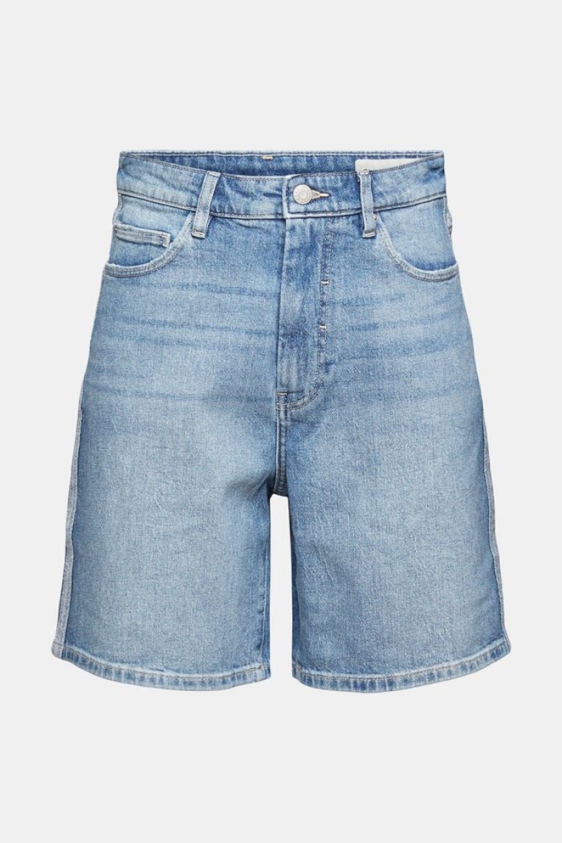 Dámské Kraťasy Esprit Denim With Inside-out Seams Blankyt Světle | KGO072943