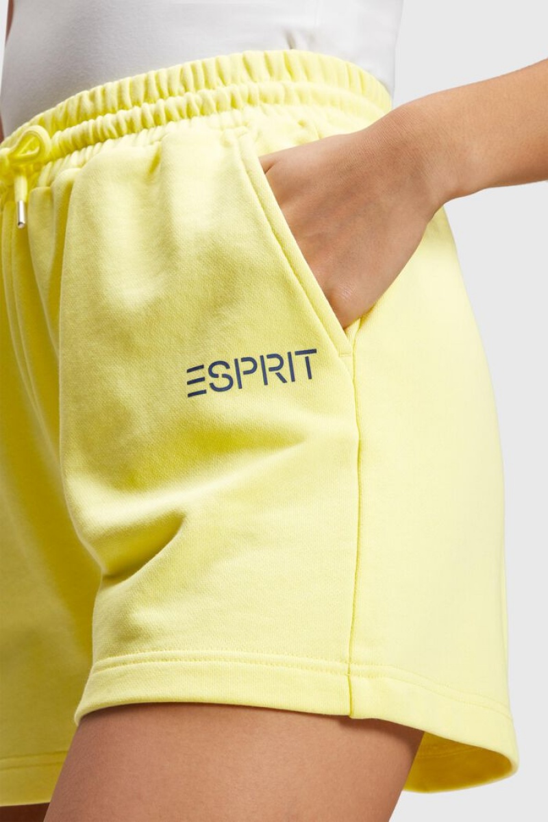 Dámské Kraťasy Esprit Jersey Žluté | DJS240985