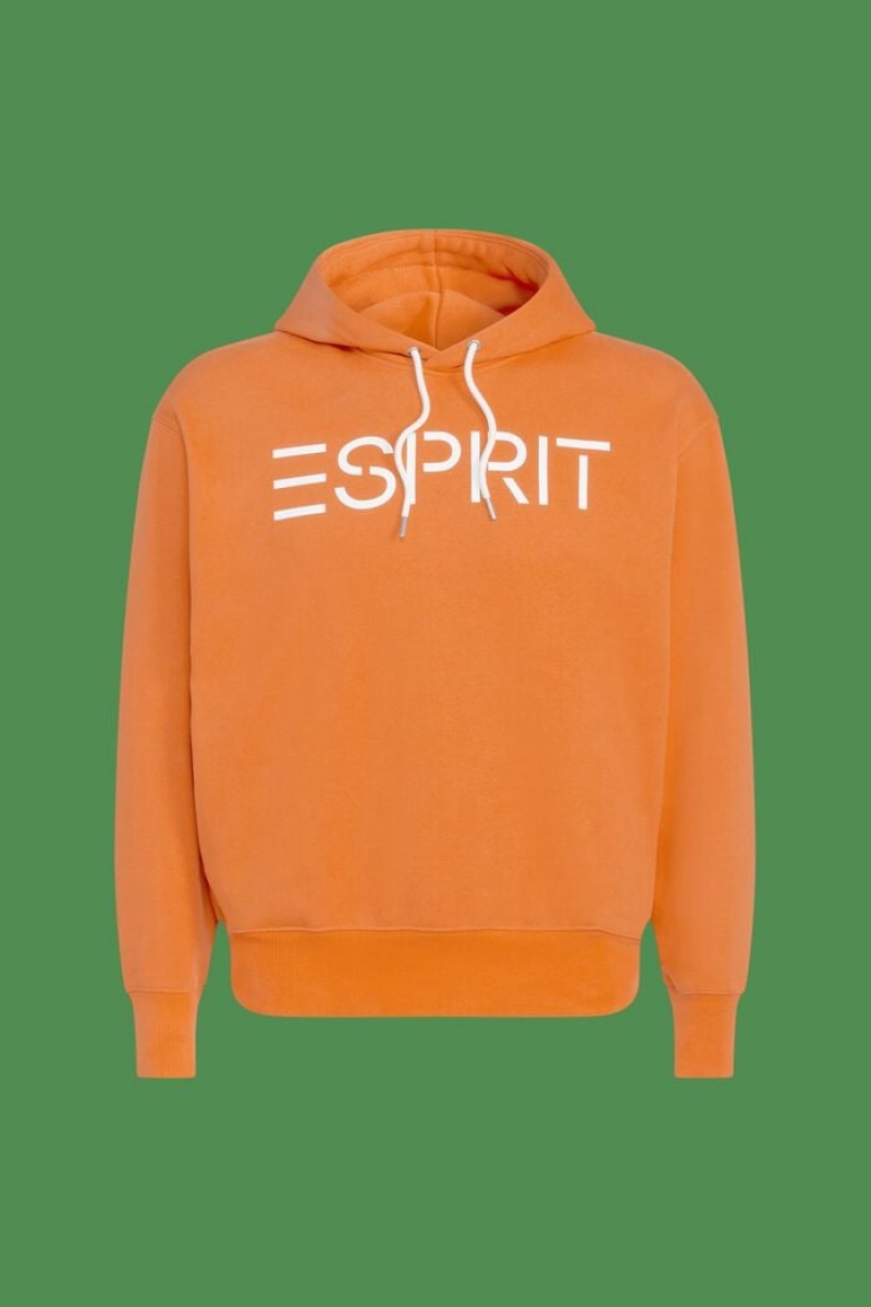 Dámské Mikina s Kapucí Esprit Logo Fleece Koralove Oranžové | ZIB762053