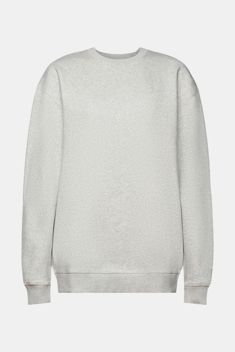 Dámské Mikiny Esprit Bavlněné Blend Pullover Světle Šedé | FSA253176