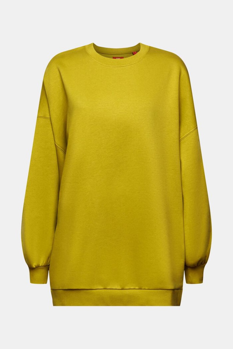 Dámské Mikiny Esprit Fleece Crewneck Zelene | SBF892305