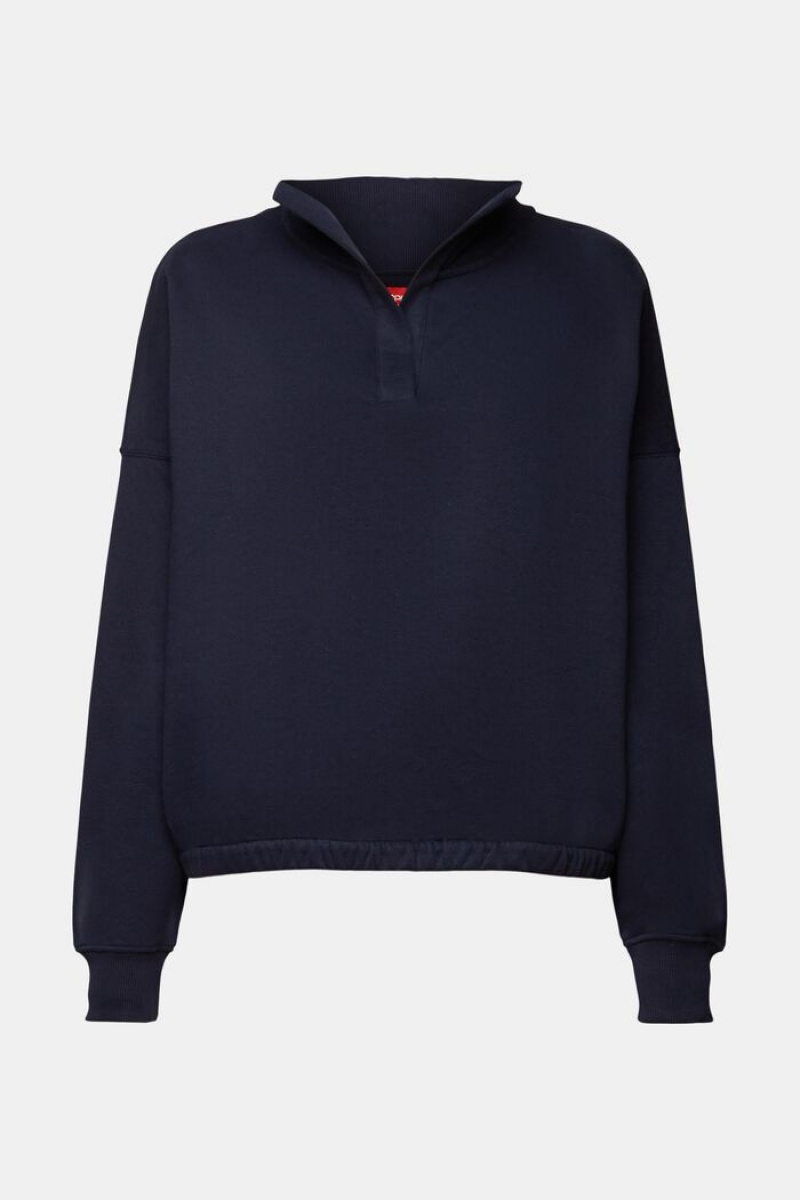 Dámské Mikiny Esprit Fleece Pullover Tmavě Blankyt | YXU142580