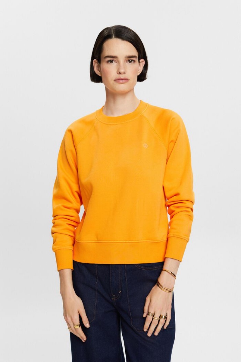 Dámské Mikiny Esprit Logo Oranžové | BXW960381