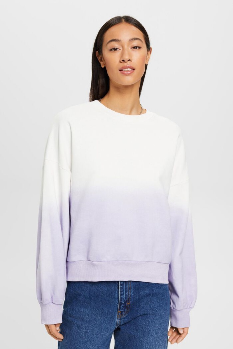 Dámské Mikiny Esprit Oversized Ombre Fialové | AKX682573