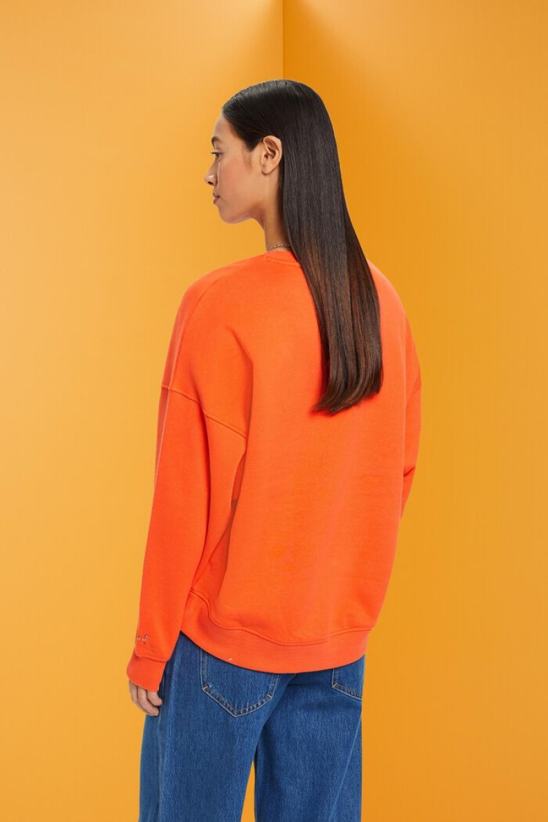 Dámské Mikiny Esprit Oversized Oranžové Červené | ZEV208471