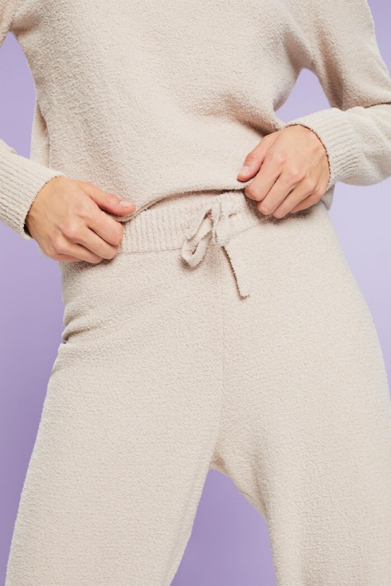 Dámské Noční Prádlo Esprit Fuzzy Loungewear Hnědé | JWT410572