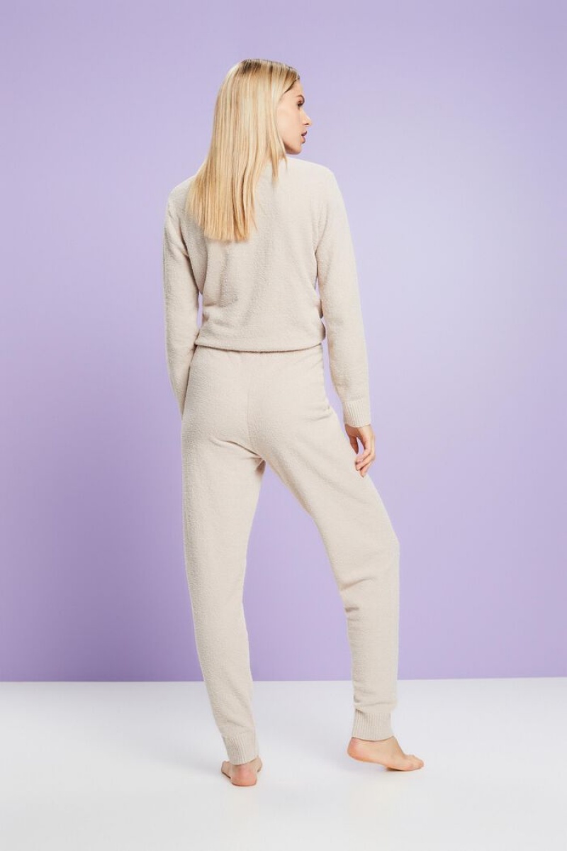 Dámské Noční Prádlo Esprit Fuzzy Loungewear Hnědé | JWT410572