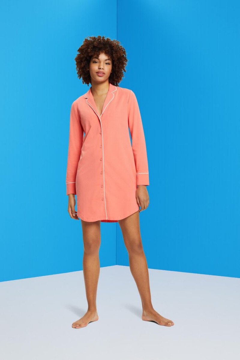 Dámské Noční Prádlo Esprit Jersey Nightshirt Koralove | YZN386904