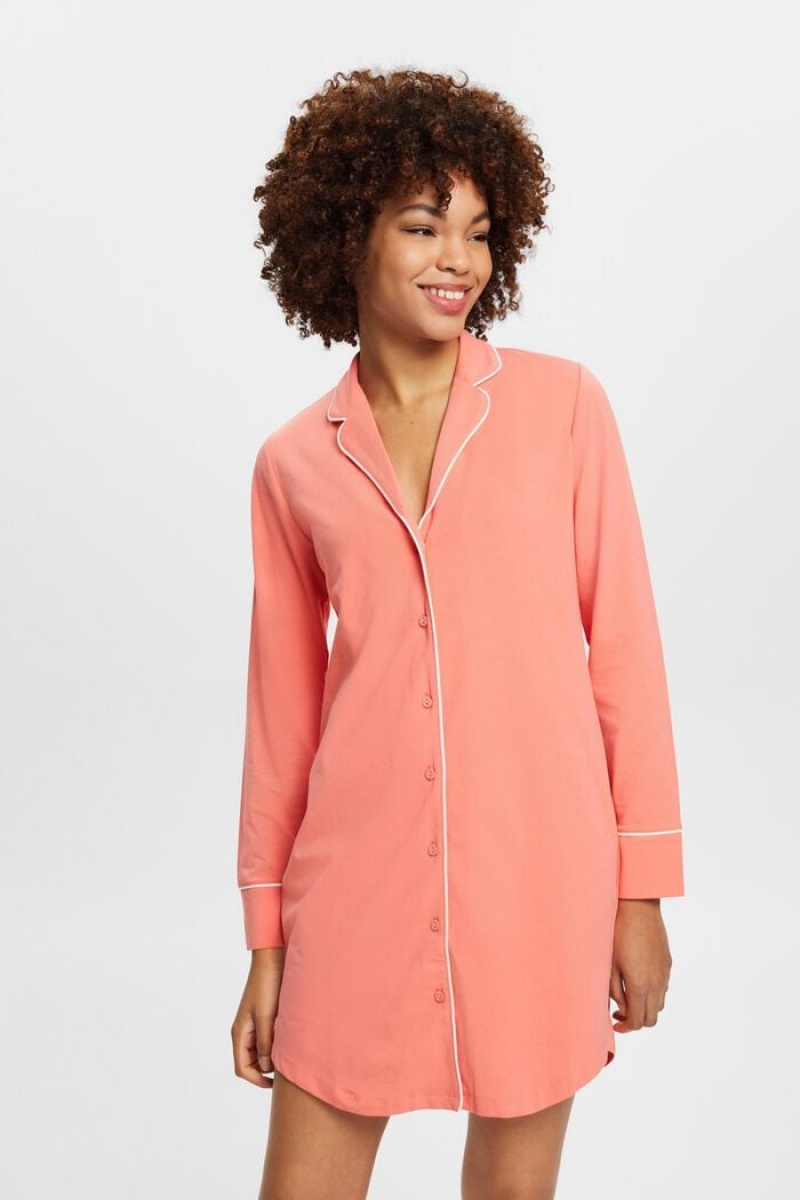 Dámské Noční Prádlo Esprit Jersey Nightshirt Koralove | YZN386904