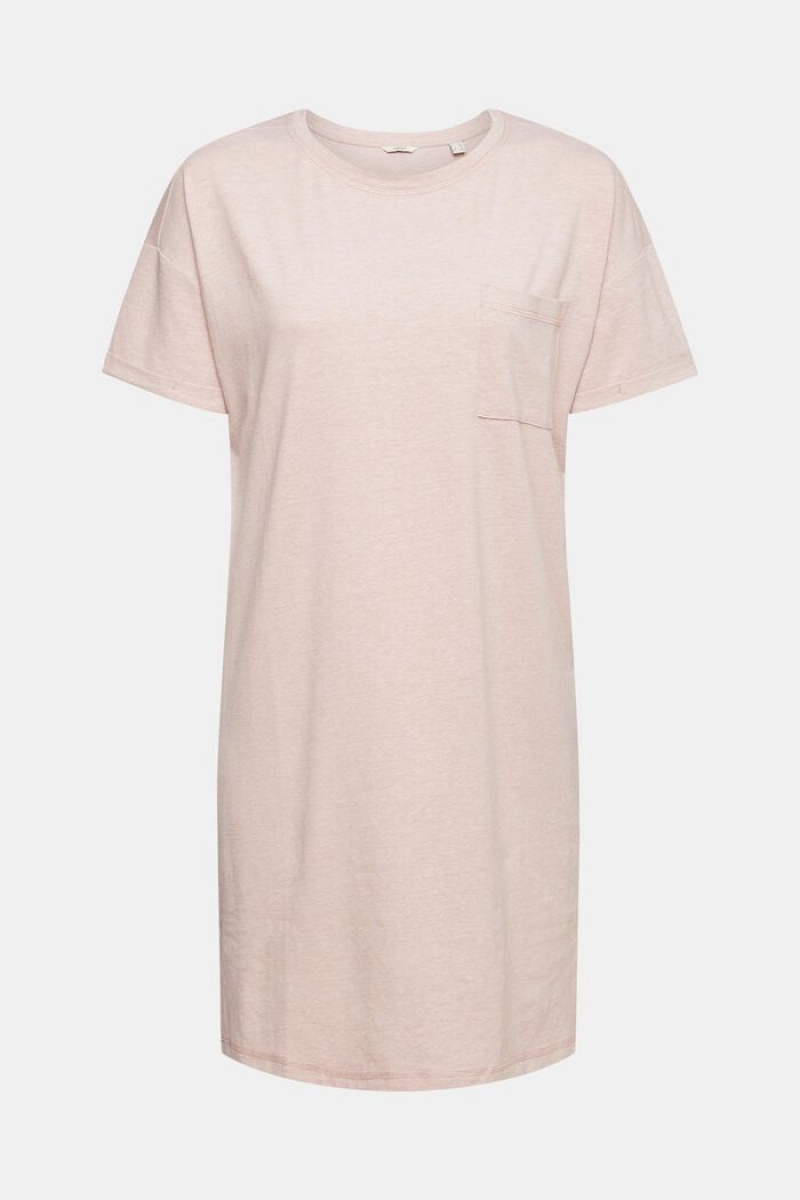 Dámské Noční Prádlo Esprit Jersey Nightshirt Růžové | MPL850613